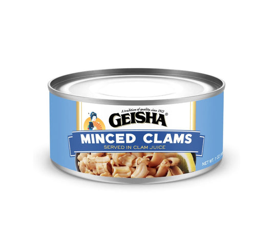 GEISHA-Minced-Clams-(Razor-Clams)-in-Clam-Juice-7oz-(Pack-of-12)-|-139