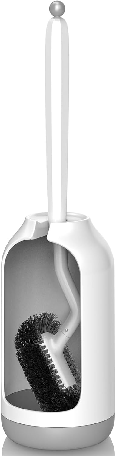 HAMITOR-Toilet-Bowl-Brush-Holder-Set:-Bathroom-Deep-Cleaning-Toilet-Cleaner-Scrubber-Under-Rim-with-1967