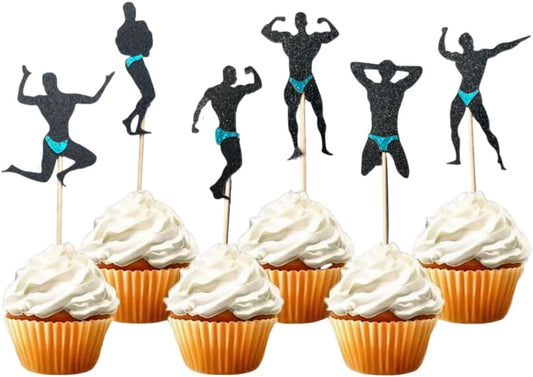 24-PCS-Glitter-Fitness-Muscle-Male-Cupcake-4243