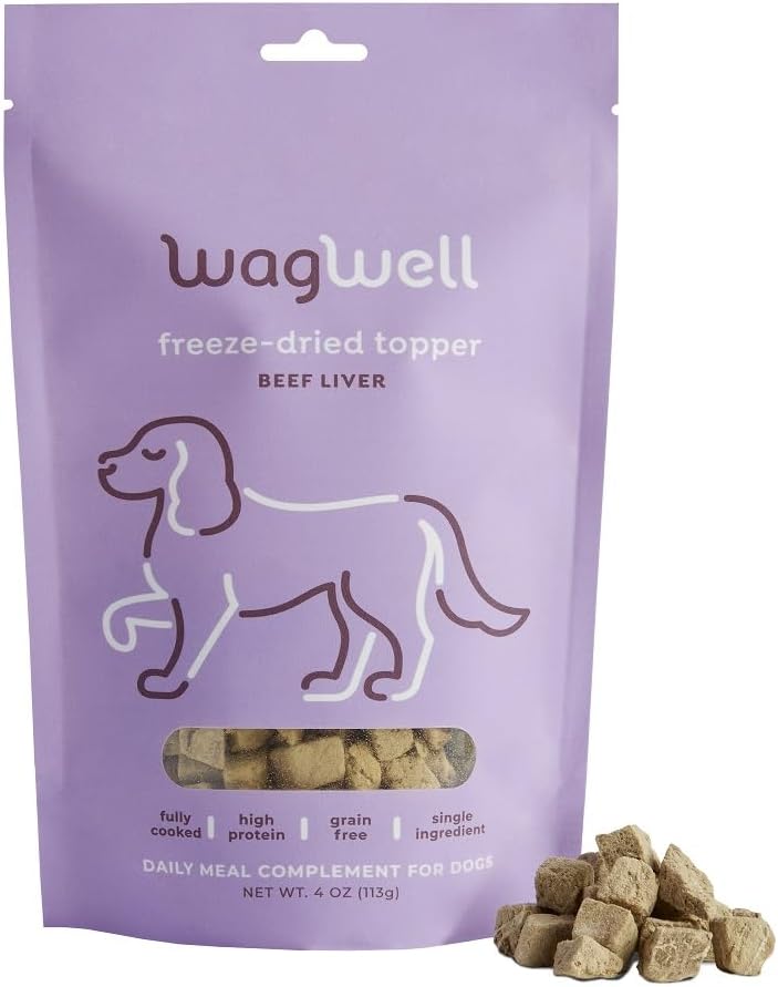 WagWell-Freeze-Dried-Dog-Food-Topper,-Beef-Liver-Flavor-|-Training-Treats,-Food-Topper,-919