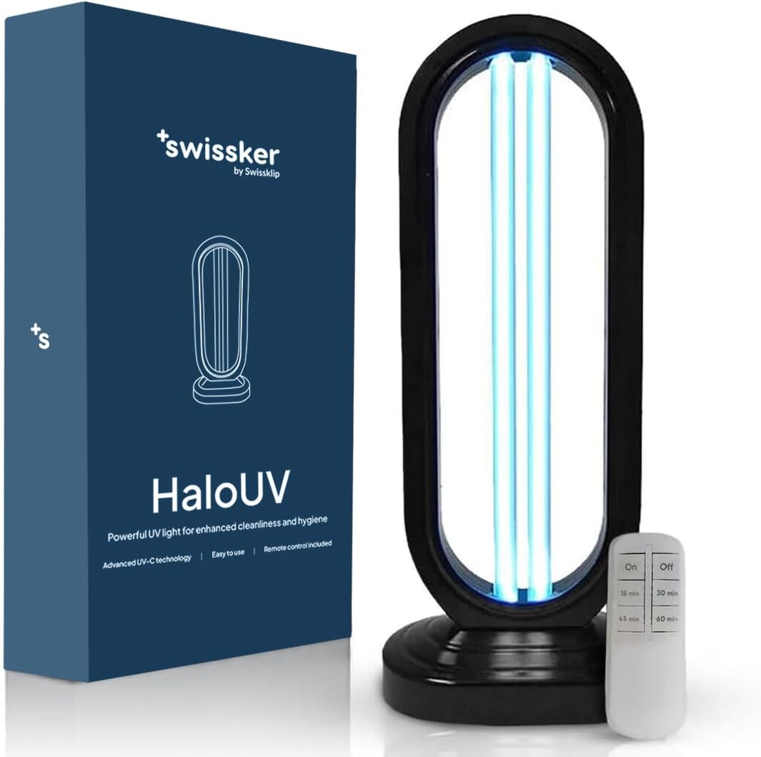 Swissklip-HaloClean-UV-Original,-Home-Disinfection-Device,-Dust-Mites-Remover,-4044