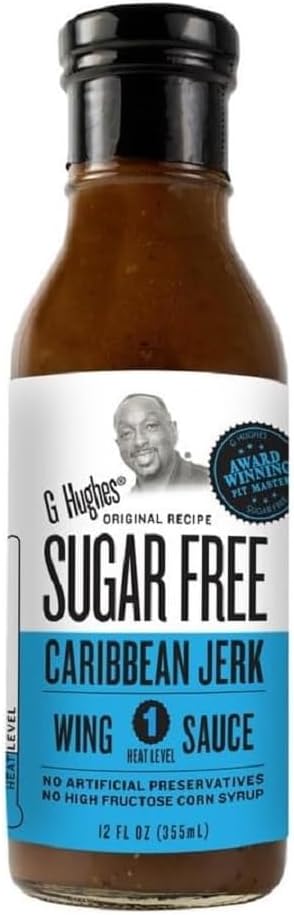 G.-Hughes-Smokehouse-Sugar-Free-Wing-Sauce-(12-oz)---Caribbean-Jerk,-748