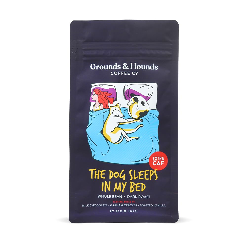 Grounds-&-Hounds-Coffee---12oz-Ground-Bag,-Dark-Roast-Xtra-Caf-Coffee,-436