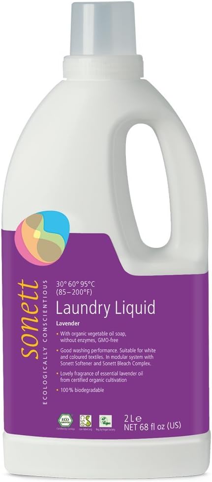 Sonett-Organic-Laundry-Liquid-Detergents-Soap-All-Textiles-(Lavender,-1-Count)-Certified-356