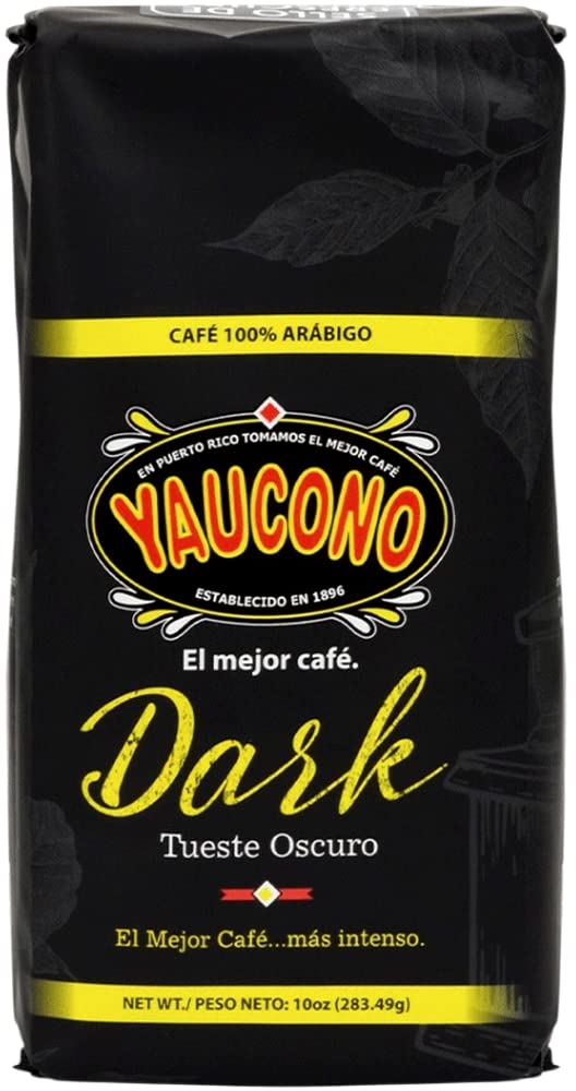 Yaucono-Dark-Roast-Ground-Coffee,-Puerto-Rico,-1-Arabica,-10-Ounce-----697