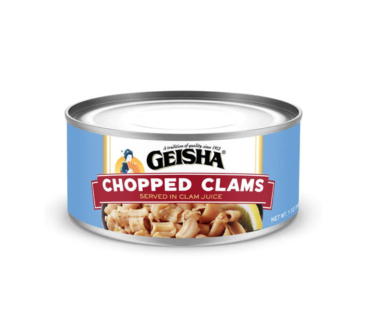 GEISHA-Chopped-Clams(Razor-Clams)-in-Clam-Juice-7oz(Pack-of-12)-|-Zero-Sat-97