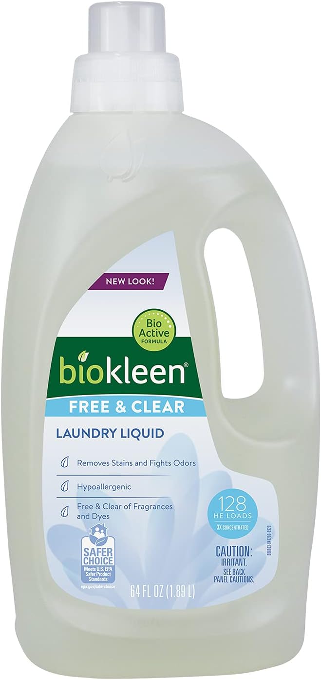 Biokleen-Laundry-Liquid,-Free-&-Clear,-64-oz-----2840