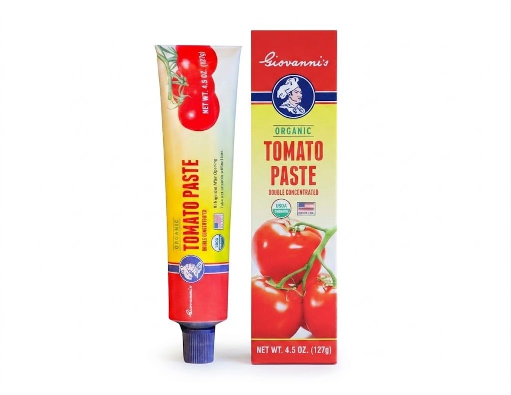 Giovanni’s-ORGANIC-Double-Concentrated-Tomato-Paste-|-4.5-oz-Tube-(Pack-of-519