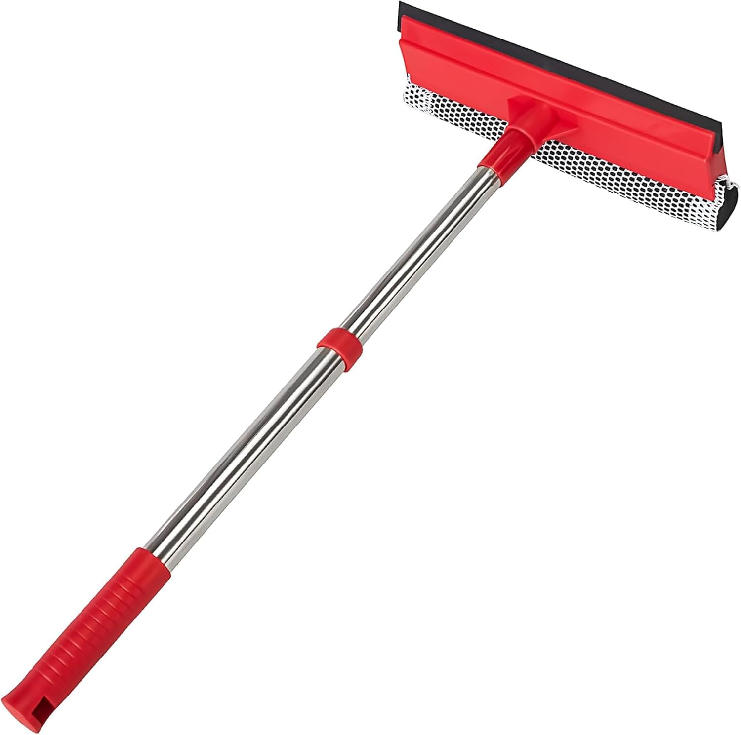 Window-Squeegee-with-15.7"-27.5"-Retractable-Stainless-Steel-Handle,-2-in-1-Windshield-Cleaner-Tool-for-Cars,-Trucks,-936