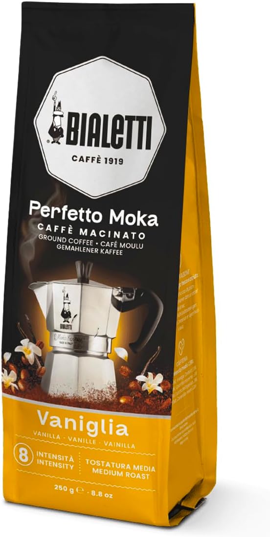 Bialetti---Perfetto-Moka-Vaniglia:-Medium-Roasting-Ground-Coffee,-Vanilla-Aroma,-8.8-Oz-1442