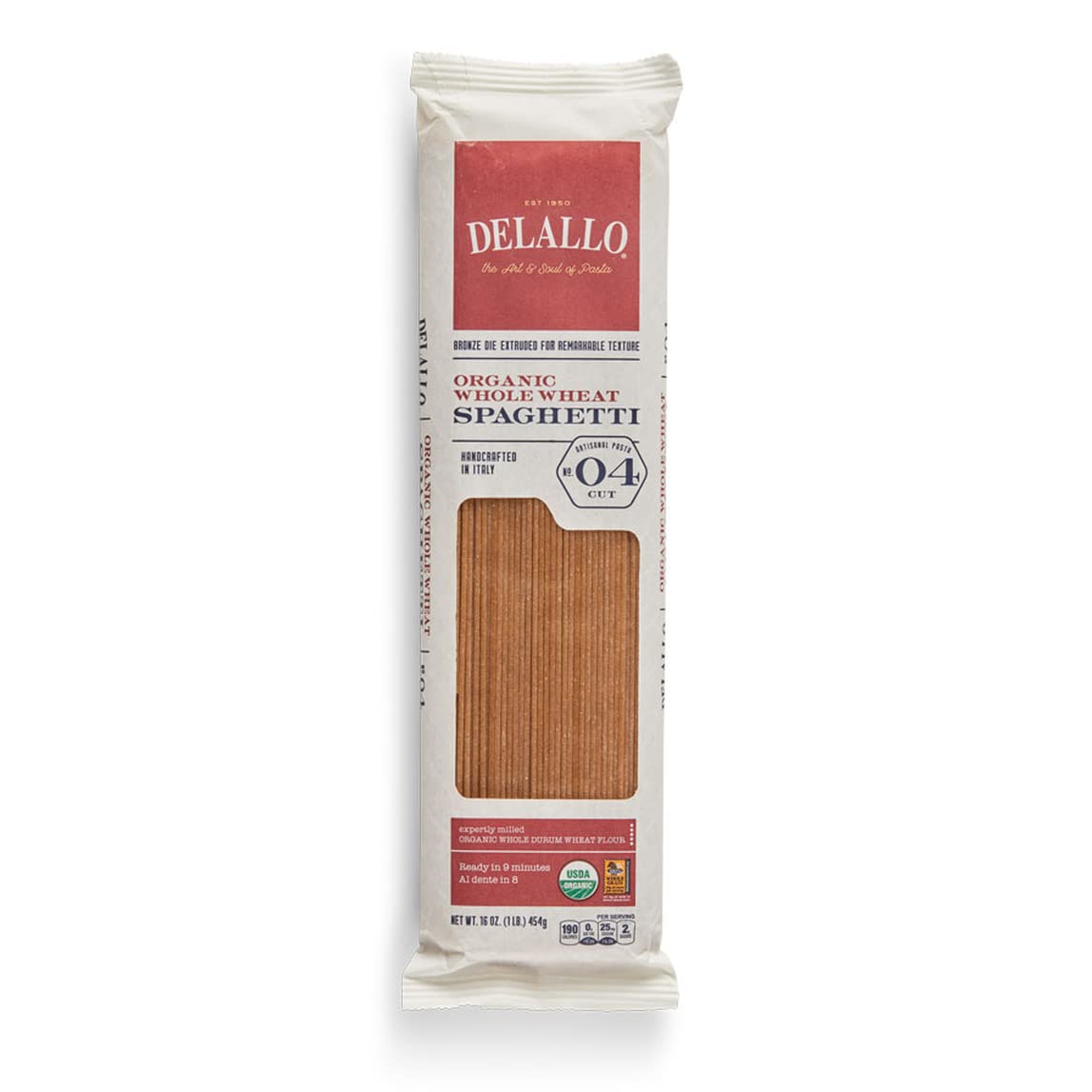 DeLallo-Whole-Wheat-Spaghetti-#4,-1-Pound-(Pack-92