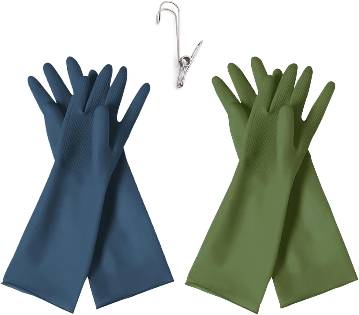 HOMSSEM-Dishwashing-Gloves–-2-Pairs-of-Dish-Gloves-Premium-Rubber-834