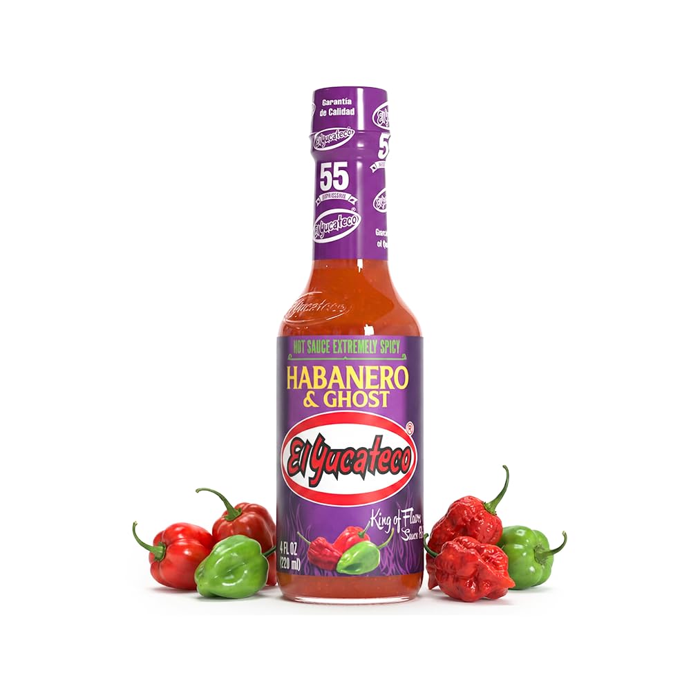 El-Yucateco-Habanero-&-Ghost-Hot-Sauce,-Extremely-Spicy,-Authentic-Mexican-Chili-1588
