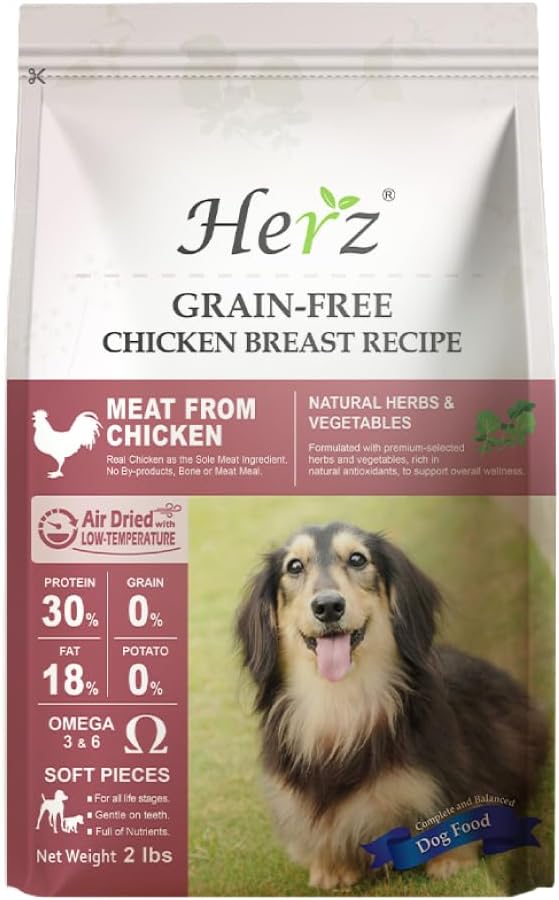 Herz-Air-Dried-Dog-Food-–-Chicken-Breast-Recipe-2-lb,-Single-Pure-Meat,-Grain-985