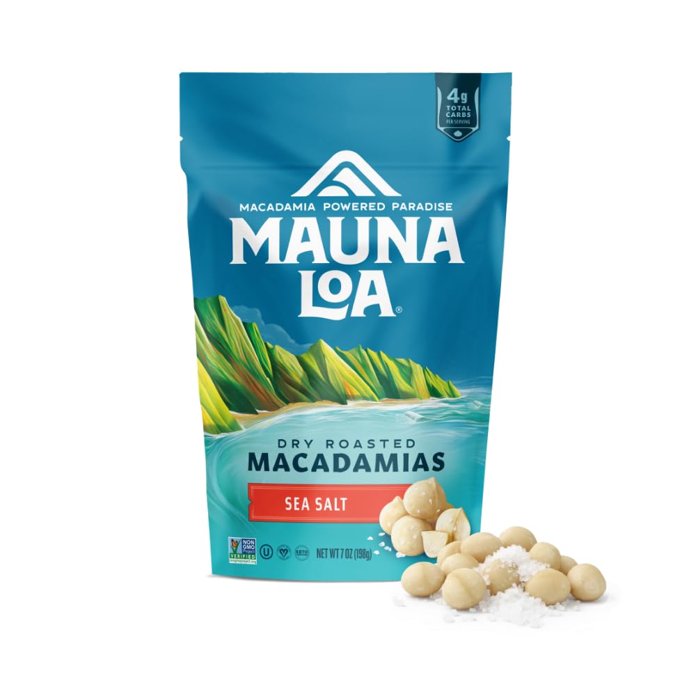 Mauna-Loa-Sea-Salt-Roasted-Macadamia-Nuts,-7-oz-|-Resealable--Bag,-Keto-Friendly,-Free,-1818