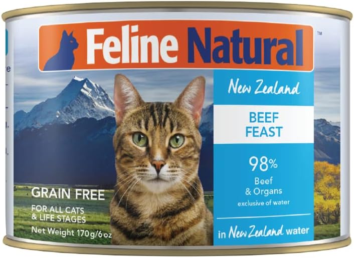 Feline-Natural-New-Zealand-Canned-Catfood-Wet-Food,-High-Meat,-Low-Carb,-&-Free-Food-Beef742