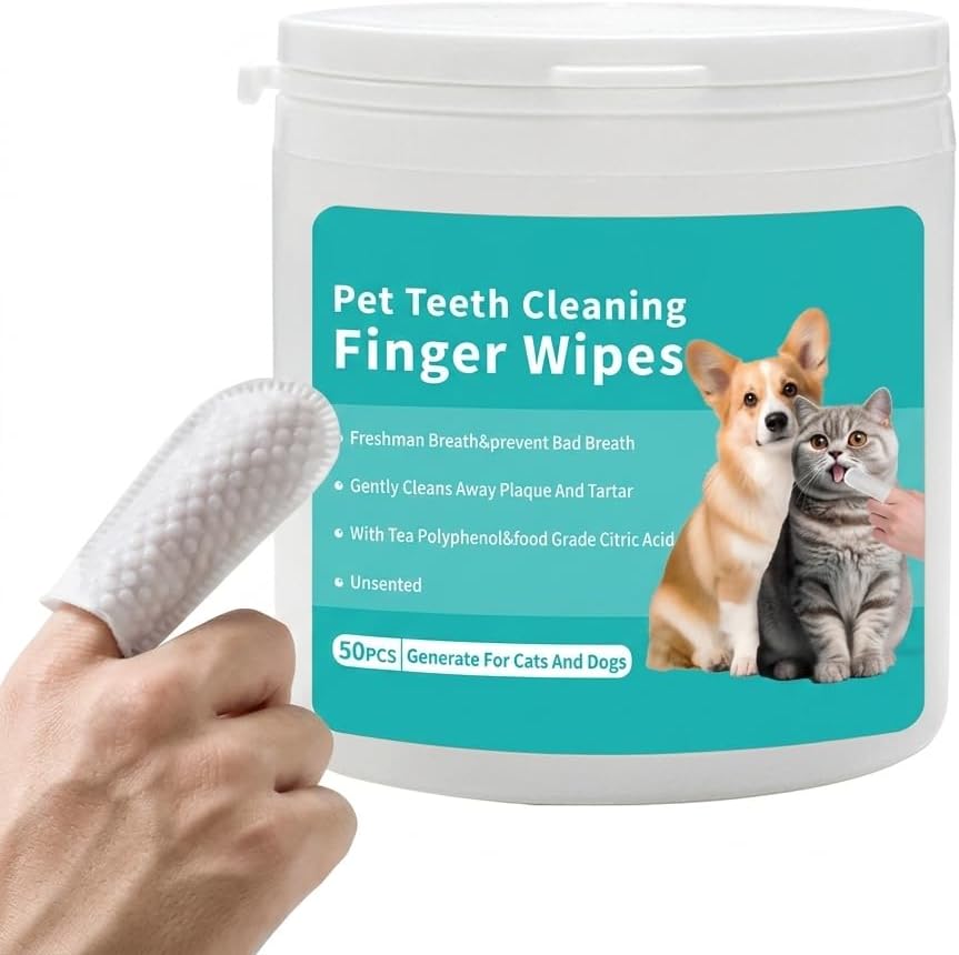 Pet-Teeth-Cleaning-Finger-Wipes-for-Dogs-&-Cats,-Gentle-Daily-Oral-Care-432