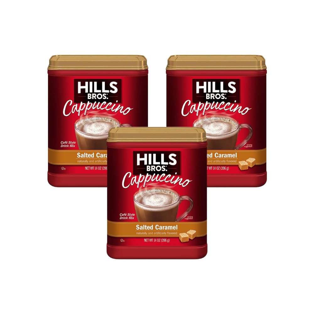 Hills-Bros-Salted-Caramel-Cappuccino,-14-Oz-(Pack-of-3)-------1016