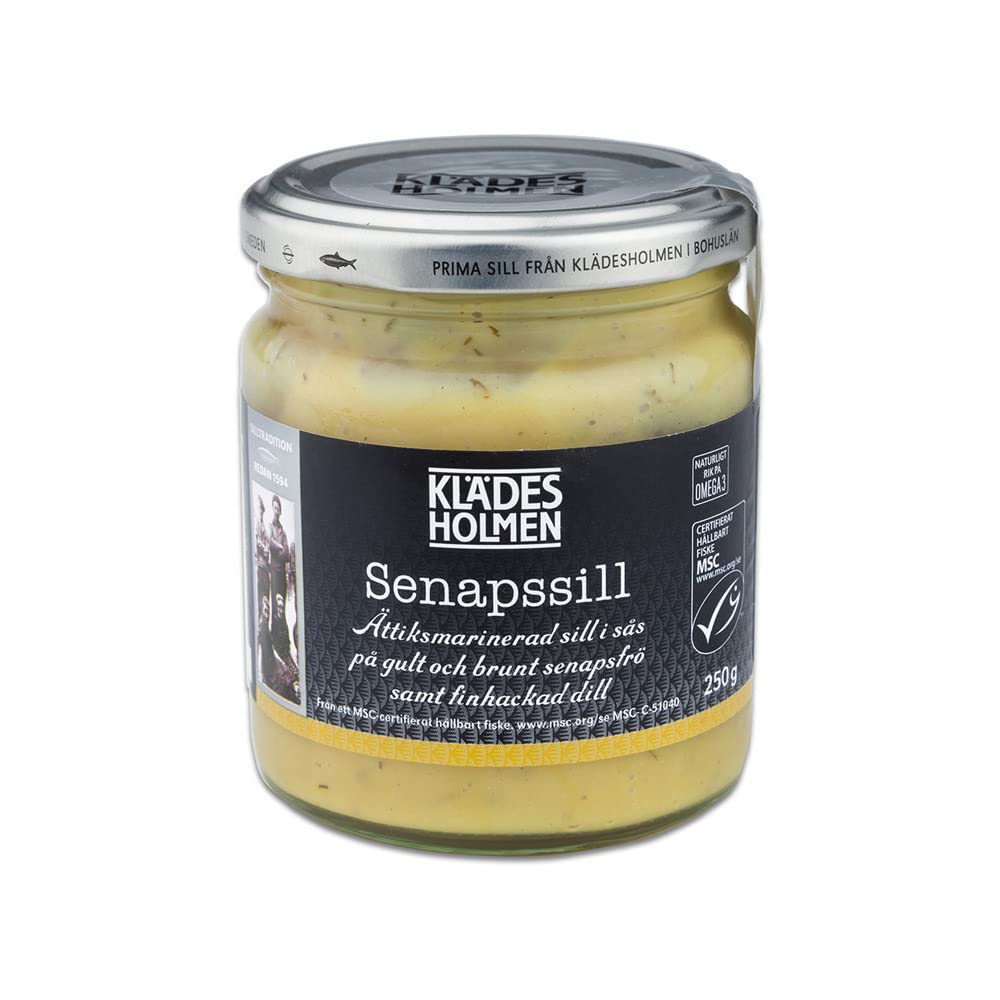 Arenque-Kladesholmen-en-salsa-de-mostaza,-8.8-onzas-(paquete-de-2)-----132
