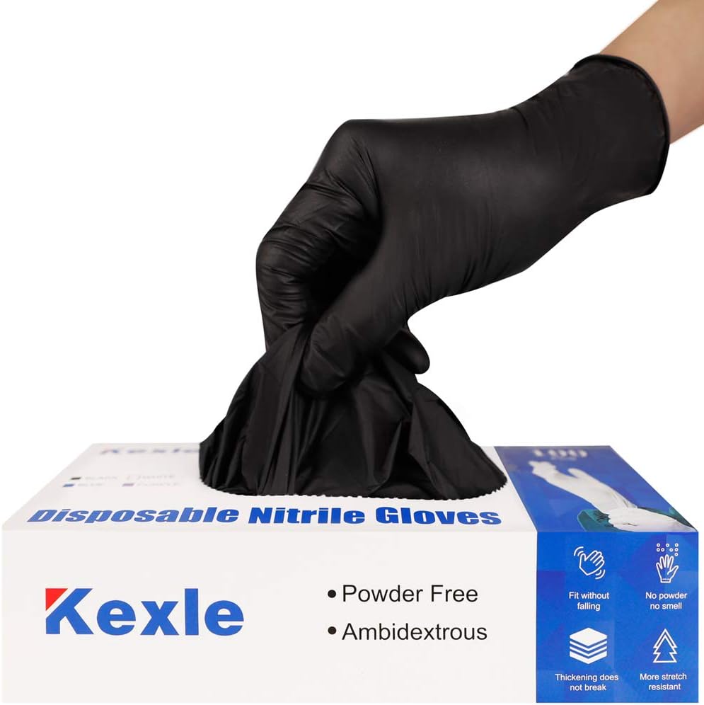 Nitrile-Disposable-Gloves-Pack-of-100,-Latex-Free-Safety-Working-Gloves-for-Food-Handle-or-912
