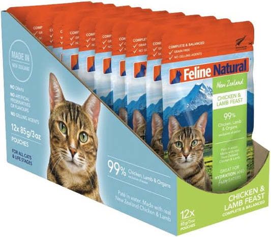 Feline-Natural-New-Zealand-Pâté-Wet-Cat-Food-Pouch,-High-Meat,-Low-Carb,-&-Grain-1152