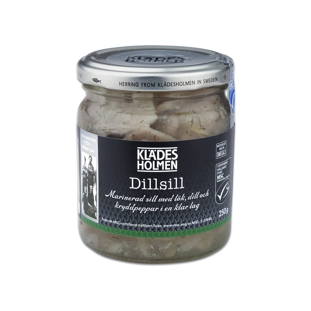 Kladesholmen-Arenque-en-eneldo,-8.8-oz-(paquete-de-1)---------578