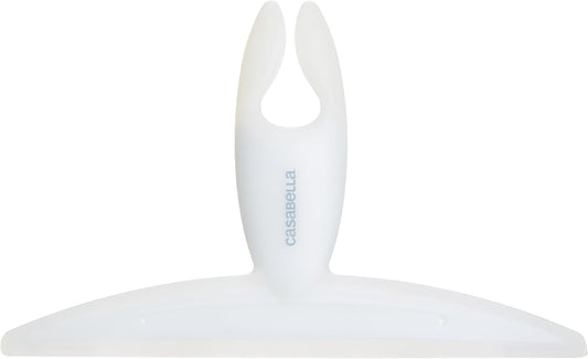 Casabella-Clip-On-Silicone-Shower-Squeegee,-White---10"-Wide,-Sturdy-4053
