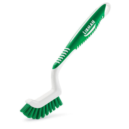 Libman-Commercial-18-Tile-and-Grout-Brush,-Polypropylene,-9.75"-Total-180
