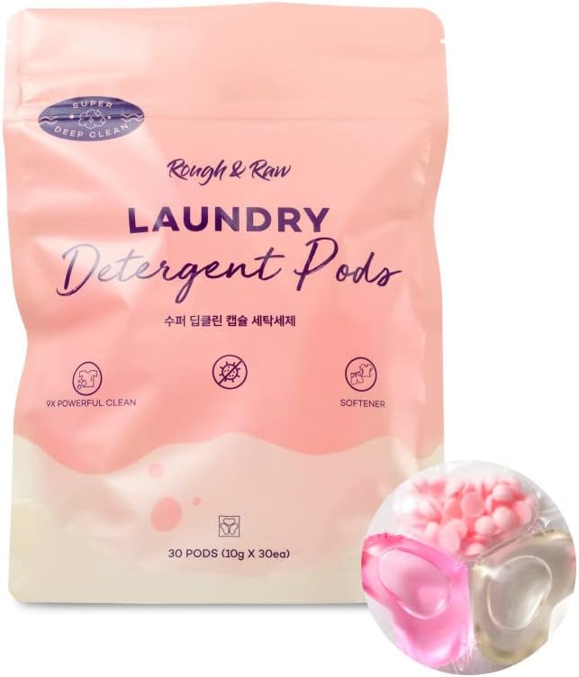 ROUGH-&-RAW,-Laundry-Detergent-Pods,-Cherry-Blossom,-Pink,-High-1206