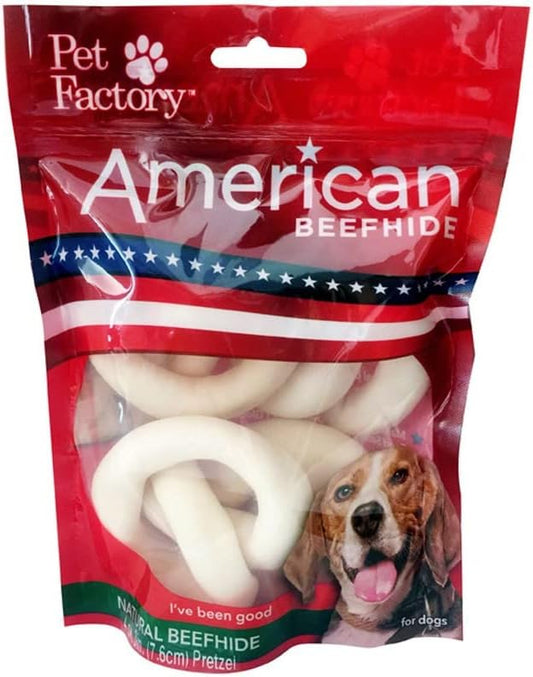 Pet-Factory-American-Beefhide-3-3.5"-Pretzels-Dog-Chew-Treats---Natural-4-393