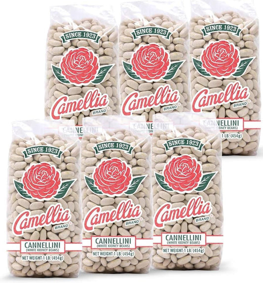 Camellia Brand Dried Cannellini Beans 6 piezas de 1 libra
