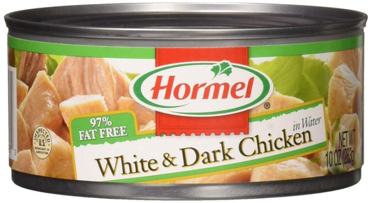 Hormel-White-&-Dark-Chicken-in-Water-0.95-Fat-Free,-10-Ounce,-Pack-454
