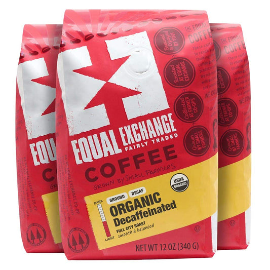 Equal-Exchange-Café-molido-orgánico,-descafeinado,-bolsa-de-12-onzas-(paquete-3)983