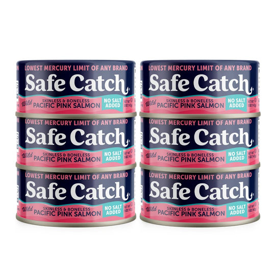 Safe-Catch-Wild-Pacific-Pink-Canned-Salmon-Fish,-No-Salt,-5oz,-6-Pack-|-824