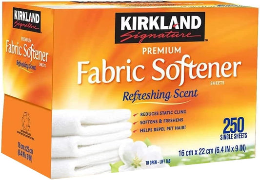 KIRKLAND-Signature-Fabric-Softener-Sheets,-Refreshing-Scent,-250-Count---1023