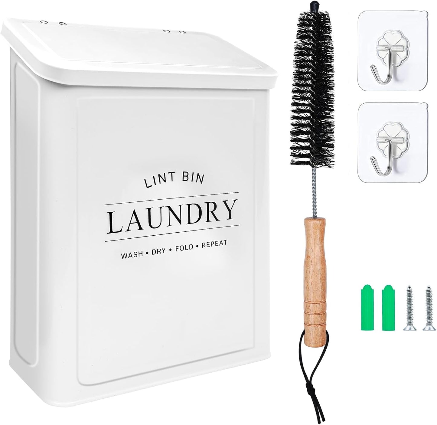 Magnetic-Lint-Bin-with-Lint-Brush-for-Laundry-Room-Decor-Farmhouse-Rustic-35