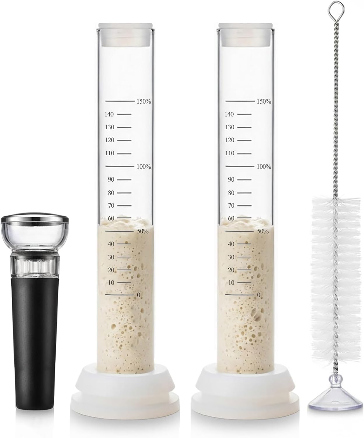 Sourdough-Aliquot-Jar-Set,-Glass-Fermentation-Tracker-Tube-with-0–150%-Scale,-Precision-Starter-for-1091