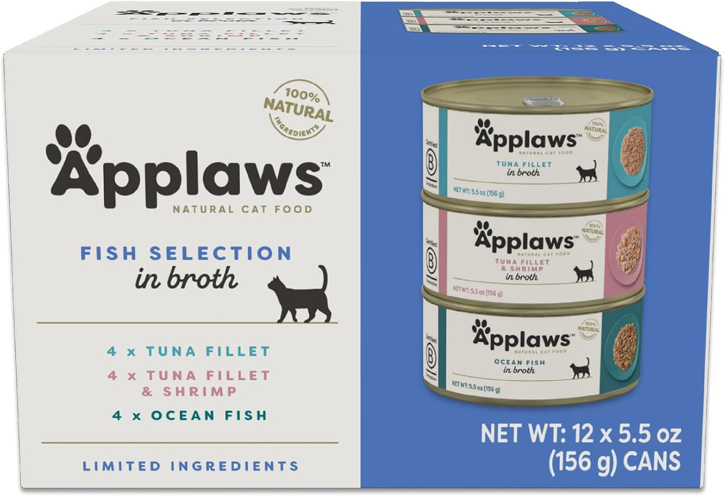 Applaws-Fish-Variety-Pack-Wet-Cat-Food-in-Broth-12-Pack,-High-Protein,-Limited-1480