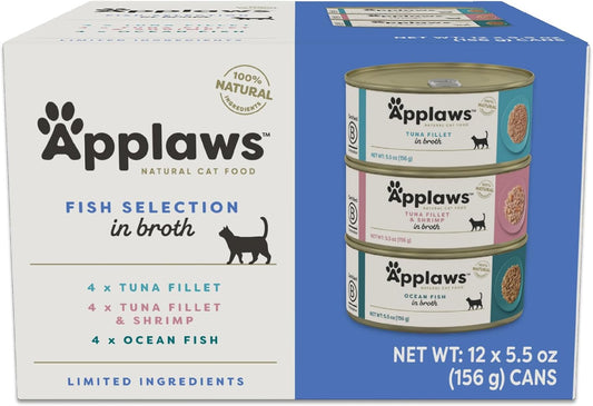 Applaws-Fish-Variety-Pack-Wet-Cat-Food-in-Broth-12-Pack,-High-Protein,-Limited-1480