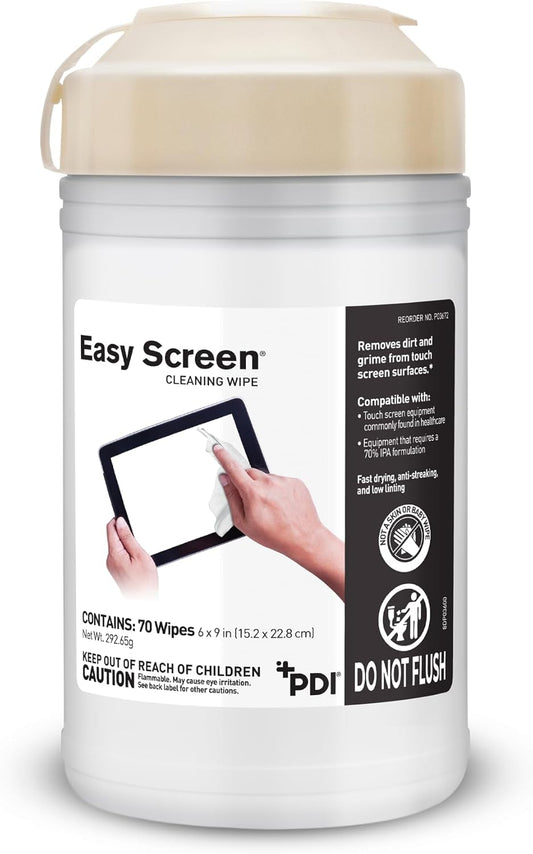 Easy-Screen-Cleaning-Wipes,-1-Ply,-9-x-6,-Unscented,-White,-3851