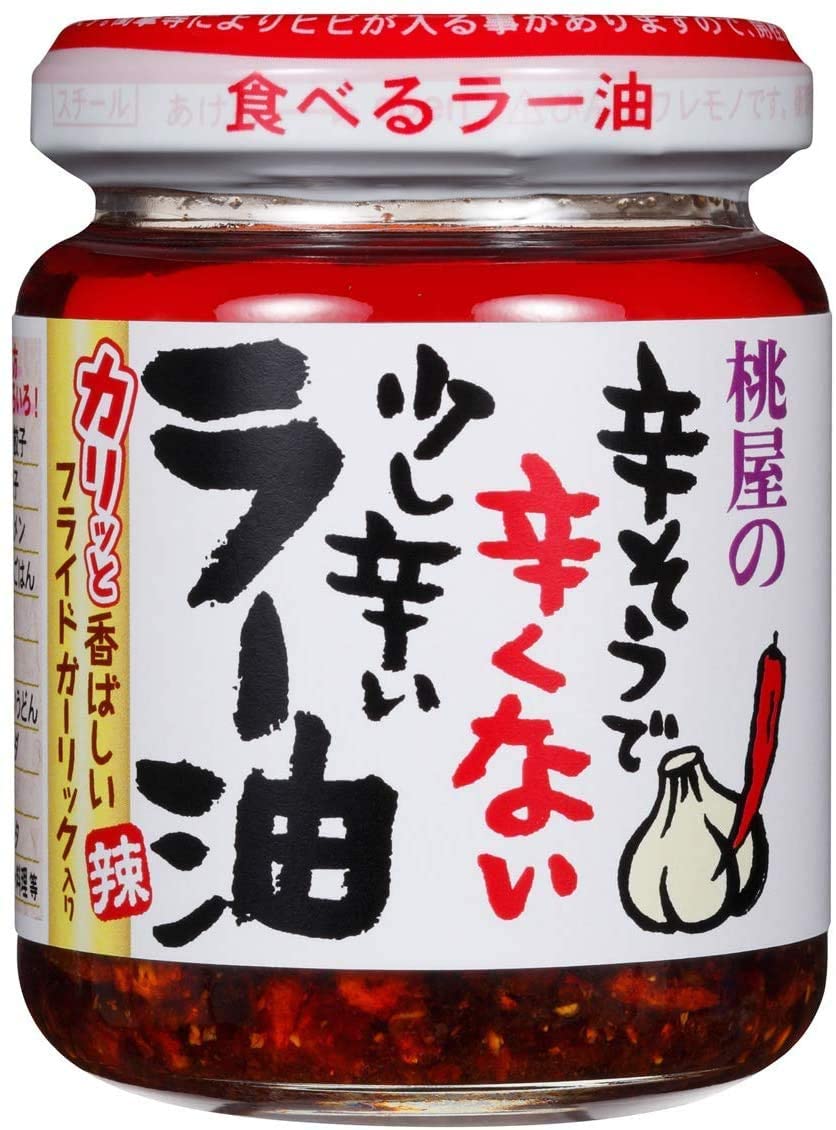 Momoya-Chili-Oil-with-Fried-Garlic-Taberu-Layu-3.88-Oz-(6-Pack)-941