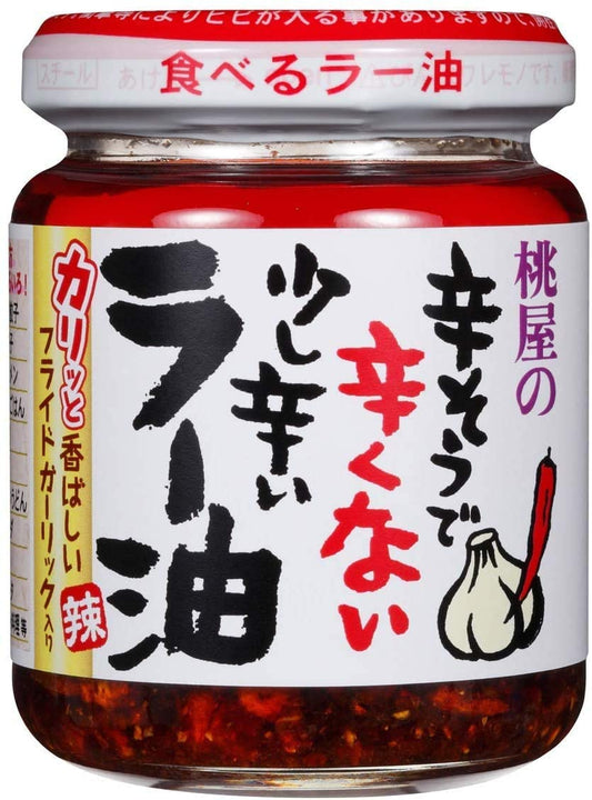 Momoya-Chili-Oil-with-Fried-Garlic-Taberu-Layu-3.88-Oz-(6-Pack)-941