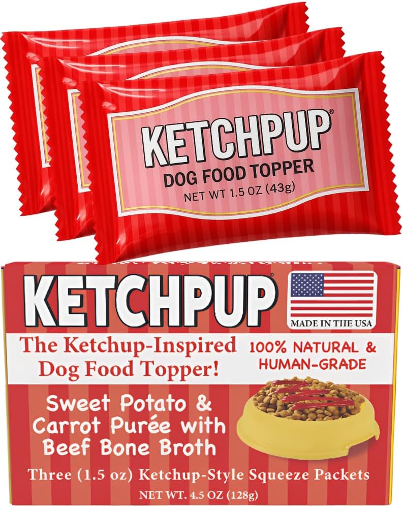 Natural-Ketchup-for-Dogs,-Human-Grade-Dog-Food-Topper-&-Meal-Enhancer,-Sweet-Potato,-383