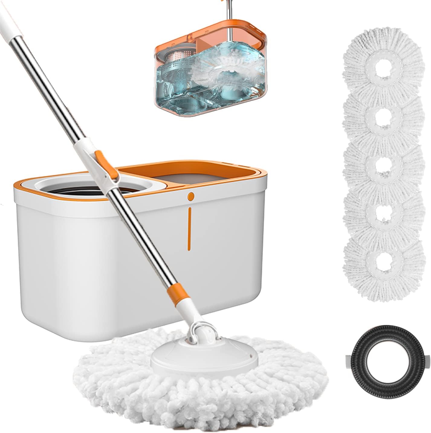 Floor-Spin-Mop-and-Bucket-Set-with-Wringer-System-Extended-841