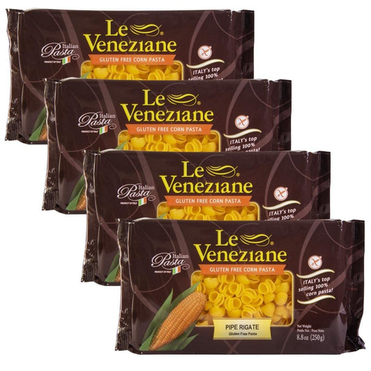 Le-Veneziane---Italian-Pipe-Rigate-Pasta-[Gluten-Free],-(4)--oz.-709