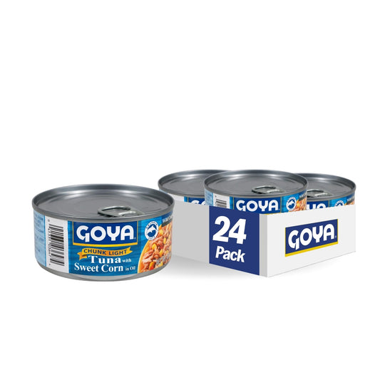 Goya-Foods-Chunk-Light-Tuna-with-Sweet-Corn-In-Oil,-4.94-Ounce-(Pack-88