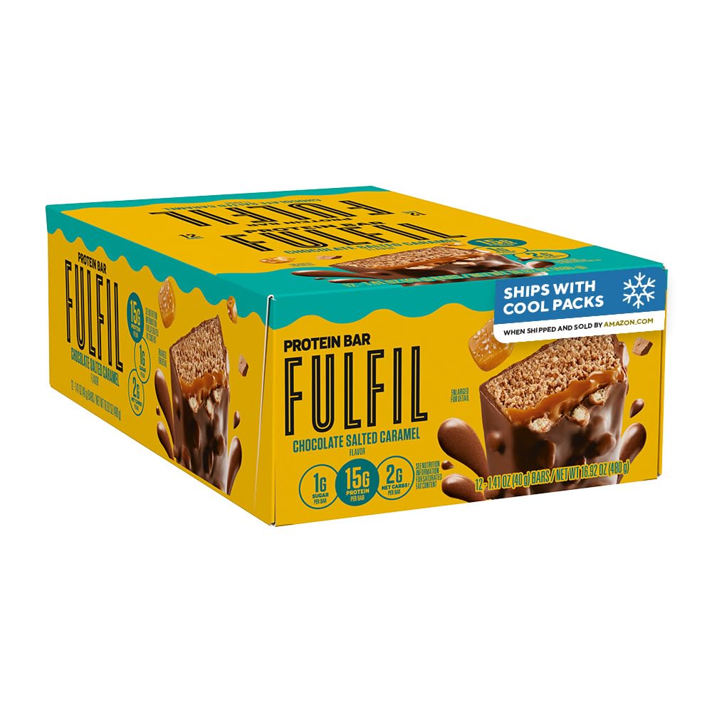 FULFIL-Chocolate-Salted-Caramel-Protein-Bars,-15g-Protein,-12-ct-|--Gluten-Free-with-Protein,-1813