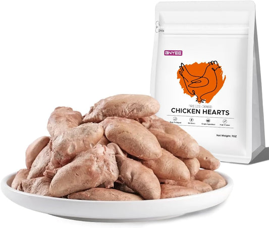 7-OZ-Freeze-Dried-Chicken-Hearts-Treats-for-Dogs-Cats,-High-Protein-Raw-746