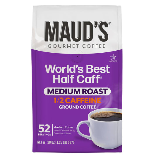 Maud's-Half-Caff-Café-molido-tostado-medio,-1-bolsa,-(20-onzas),-café1962