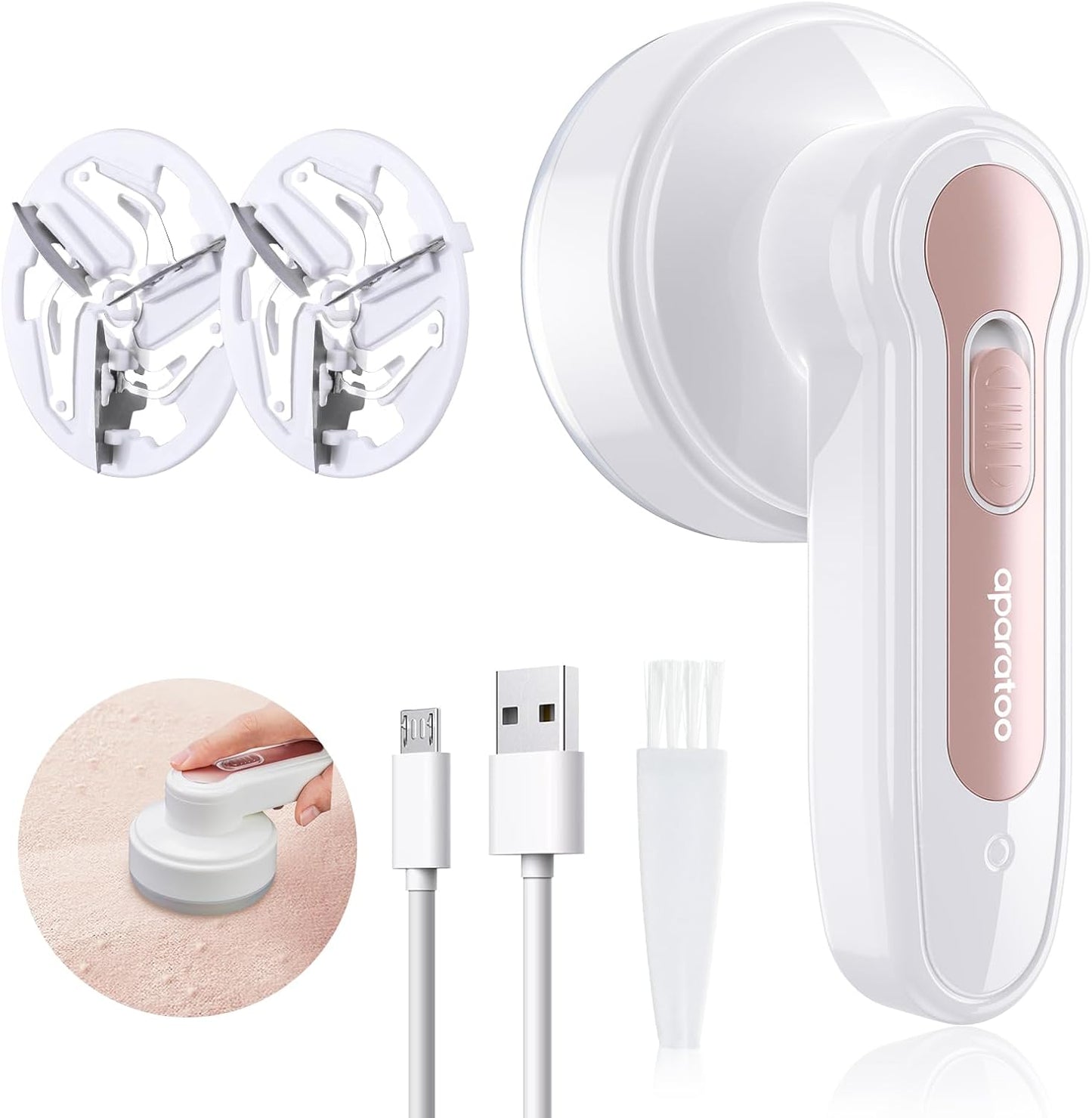Fabric-Shaver,-Lint-Remover-for-Clothes,-USB-Rechargeable-Fabric-Defuzzer,-912